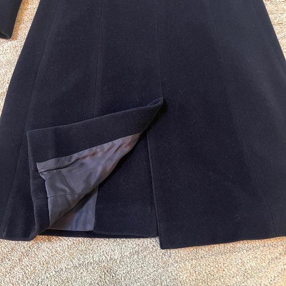 Calvin Klein Women's Single-Breasted Button Coat Wool Blend Black -2 - Picture 5 of 7